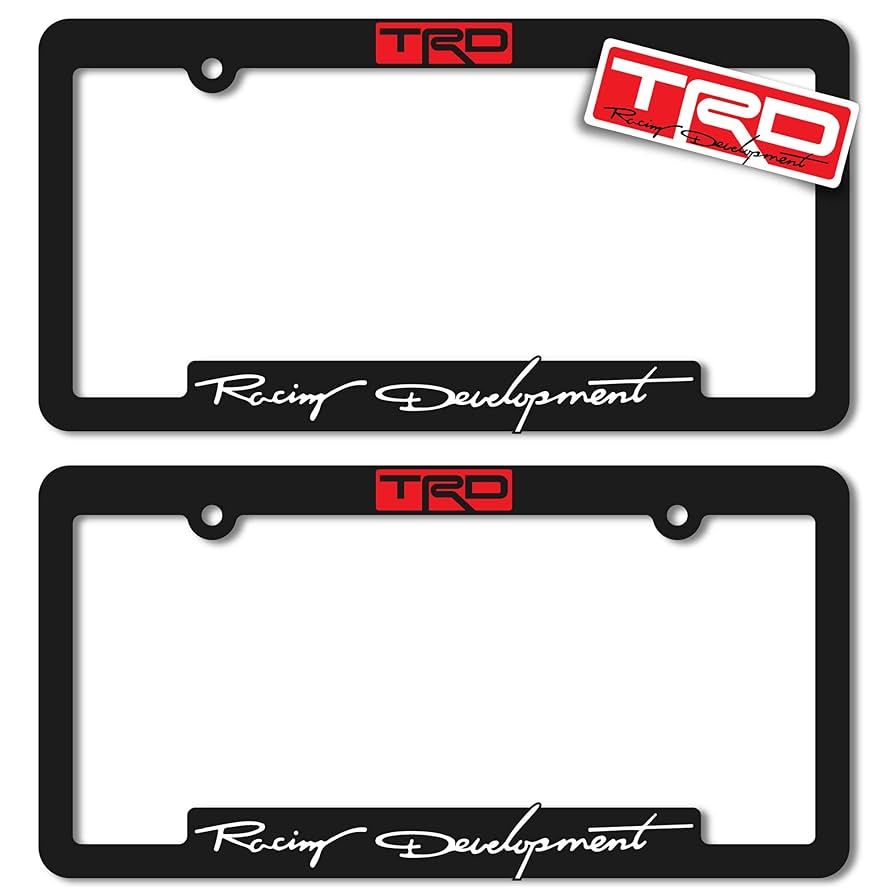 Amazon.com: (2) TRD Toyota Racing Development License Plate